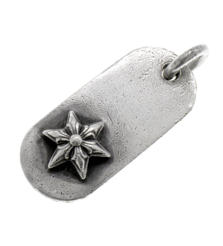 クロムハーツ CHROME HEARTS 【 RAISED STAR DOGTAG 】 レイズドスター ドッグタグ ネックレストップ 52924