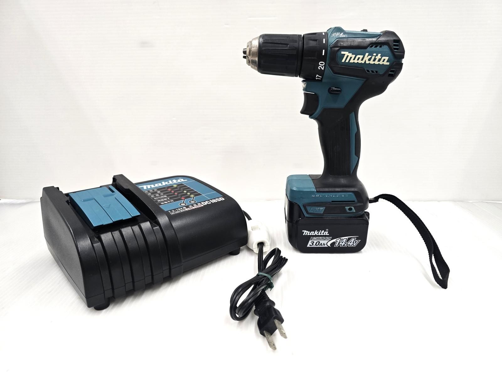 【中古品】 マキタ makita 14.4V 充電式 ドライバドリル DF473D バッテリ・充電器付き ○YR-20410○