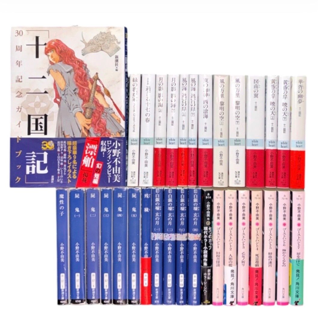 十二国記 小野不由美 魔性の子 屍鬼 残穢 白銀の墟 ゴーストハント 記念ガイドブック 全33冊