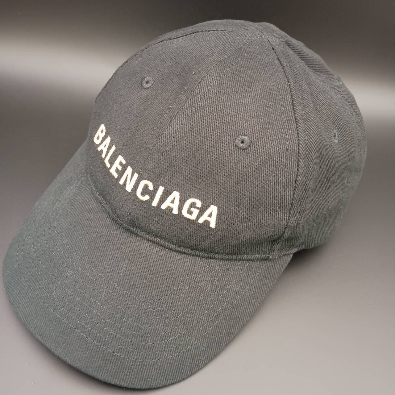 【HQ-198】BALENCIAGA ブラックキャップ Lサイズ 58cm バレンシアガ