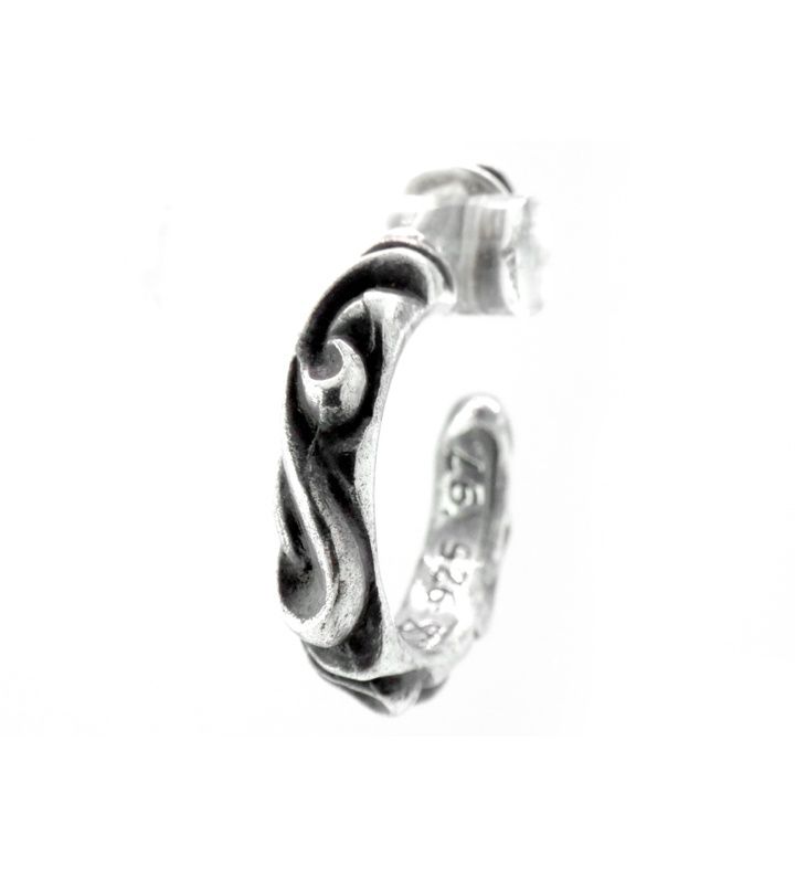 クロムハーツ CHROME HEARTS 【 HOOP SCROOL 】 スクロール フープ ピアス 52941 60,500円