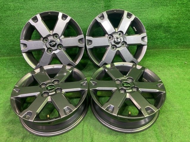 ダイハツ DAIHATSU 純正 タフト LA910S ホイール アルミ ガンメタ 15インチ 4.5J 4穴 4本 100 +45 42611-B2A40