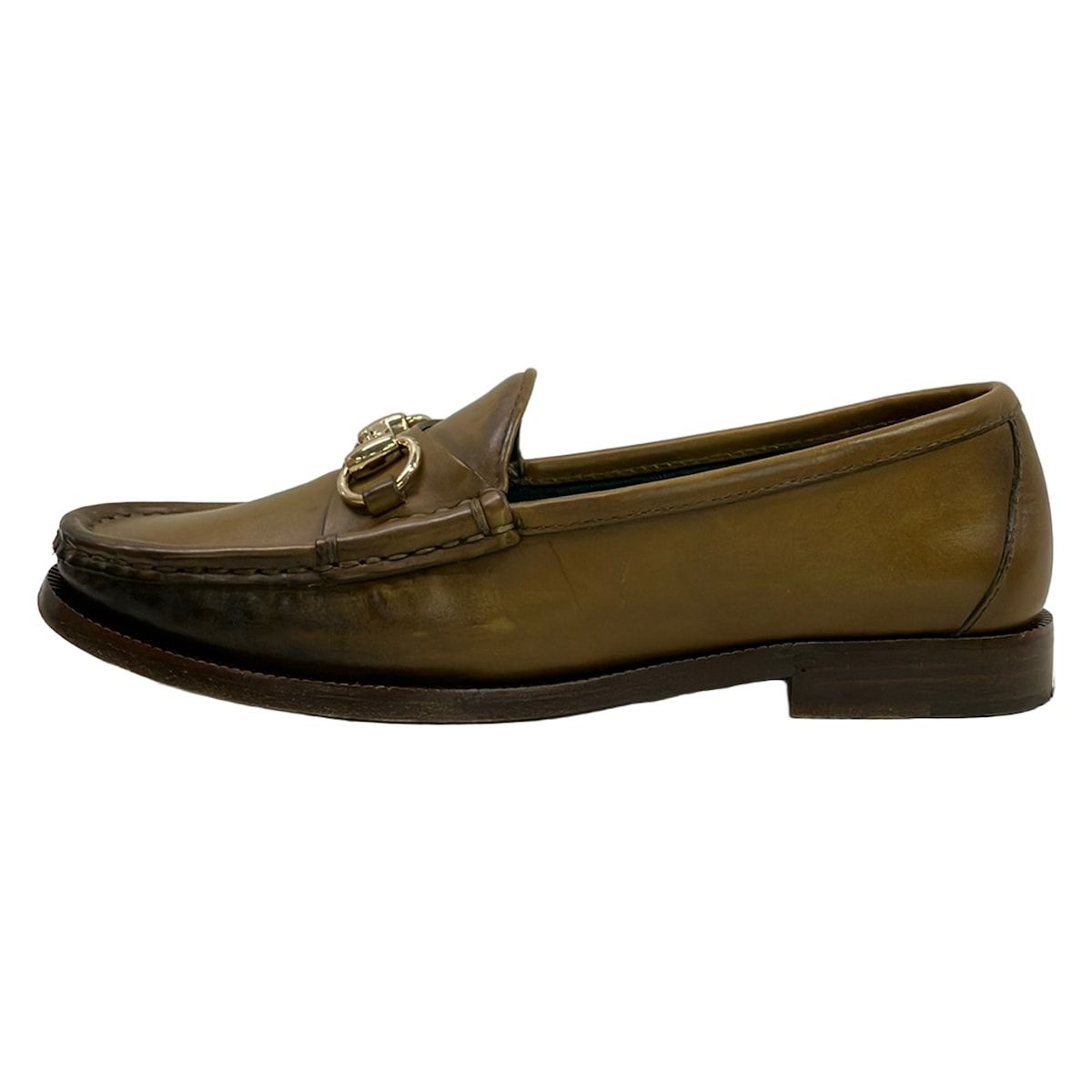 GUCCI(グッチ) ローファー 35 レディース - 274112 ブラウン ホースビット/G.GUCCI FIRLNZE 1921/1921コレクション レザー
