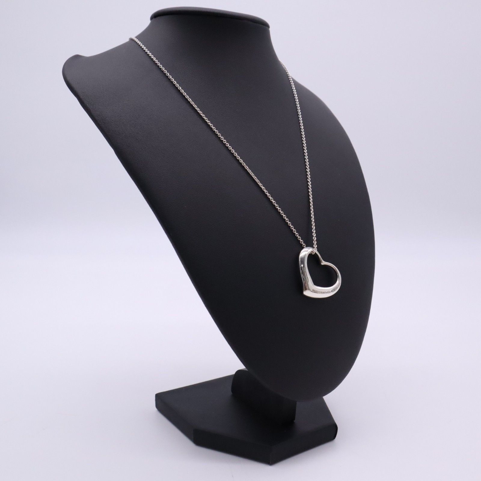 ★3日以内返品可★ 美品 TIFFANY&Co. ティファニー エルサ ペレッティ オープンハート ネックレス 925 - ネックレス シルバー シルバー レディース 11,514円
