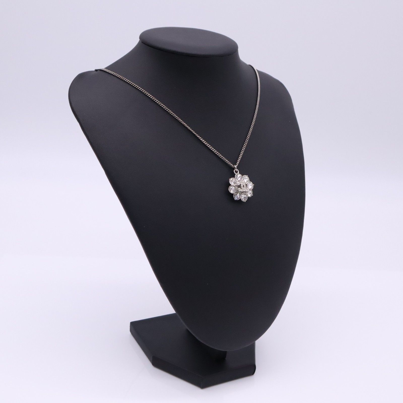 ★3日以内返品可★ 美品 CHANEL シャネル ココマーク フラワー ネックレス SP - ネックレス シルバー シルバー レディース