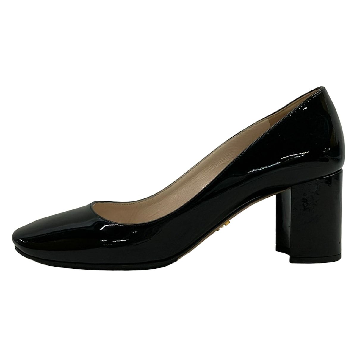 PRADA(プラダ) パンプス 34 1/2 レディース - 黒 アウトソール張替済 レザー