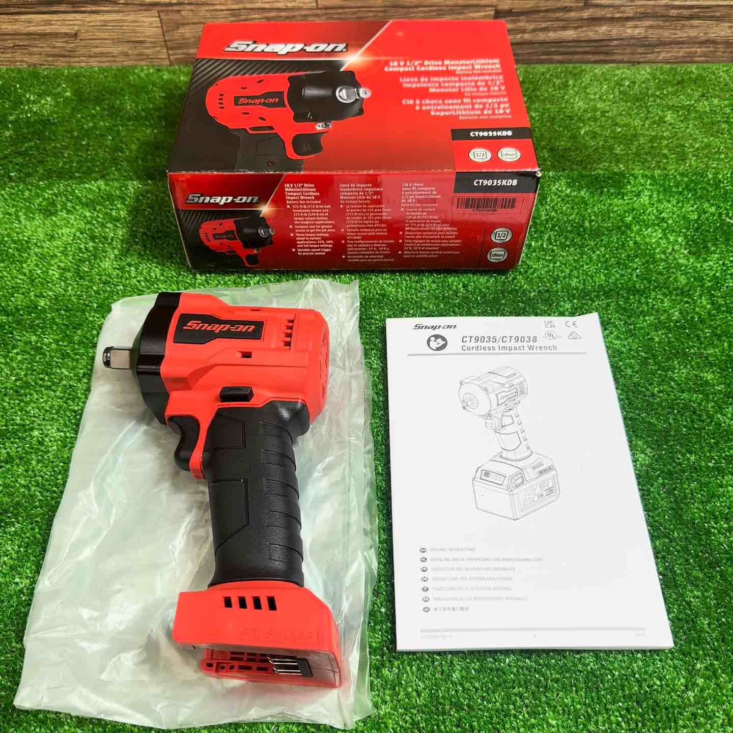 スナップオン/Snap-on 1/2sq コードレスインパクトレンチ CT9035KDB レッド 本体のみ【桶川店】 31,070円
