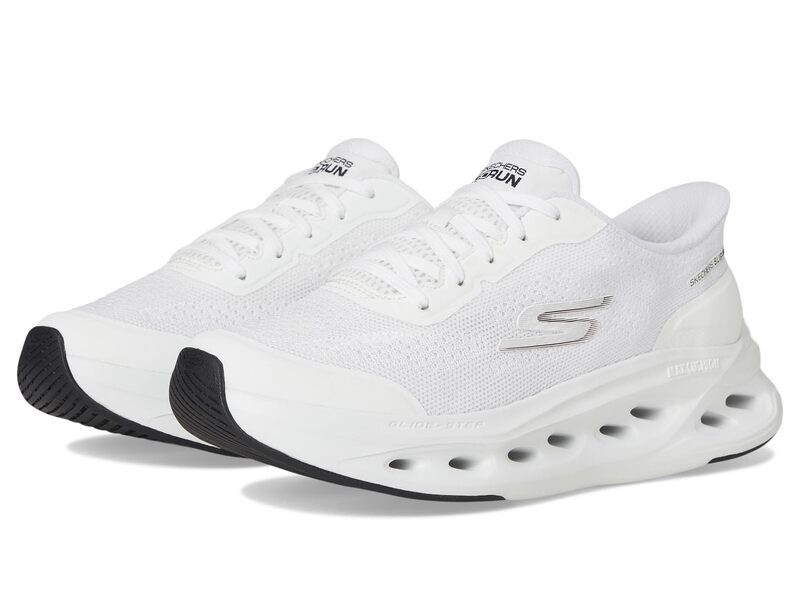 スケッチャーズ レディース シューズ スニーカー Skechers Max Cushioninglide Step Hartford Hands Free SlipIns WhiteBlack ホワイ
