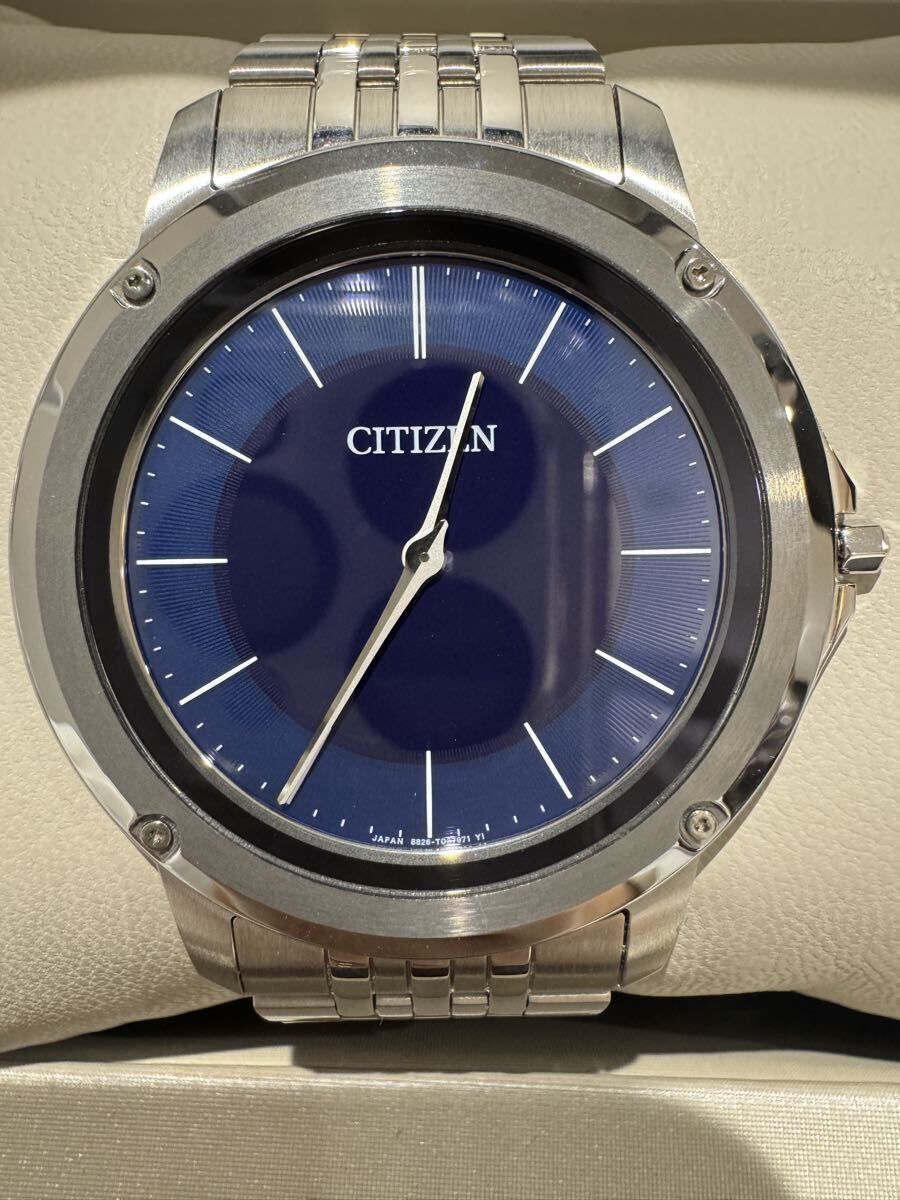 CITIZEN シチズン Eco-Drive One エコドライブワン AR5050-51L ブルーダイヤル 超薄型 ソーラー 腕時計 メンズ　S368808
