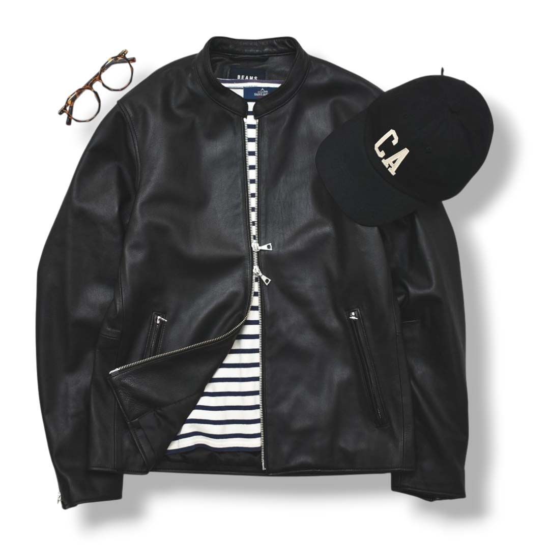 本革】 ビームス ハート BEAMS HEART 羊革 ラム レザー シングル