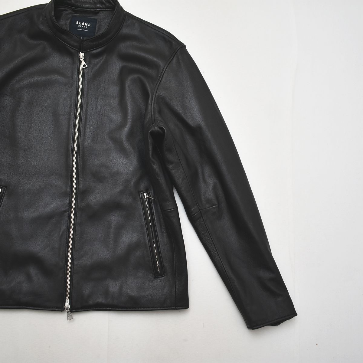 本革】 ビームス ハート BEAMS HEART 羊革 ラム レザー シングル