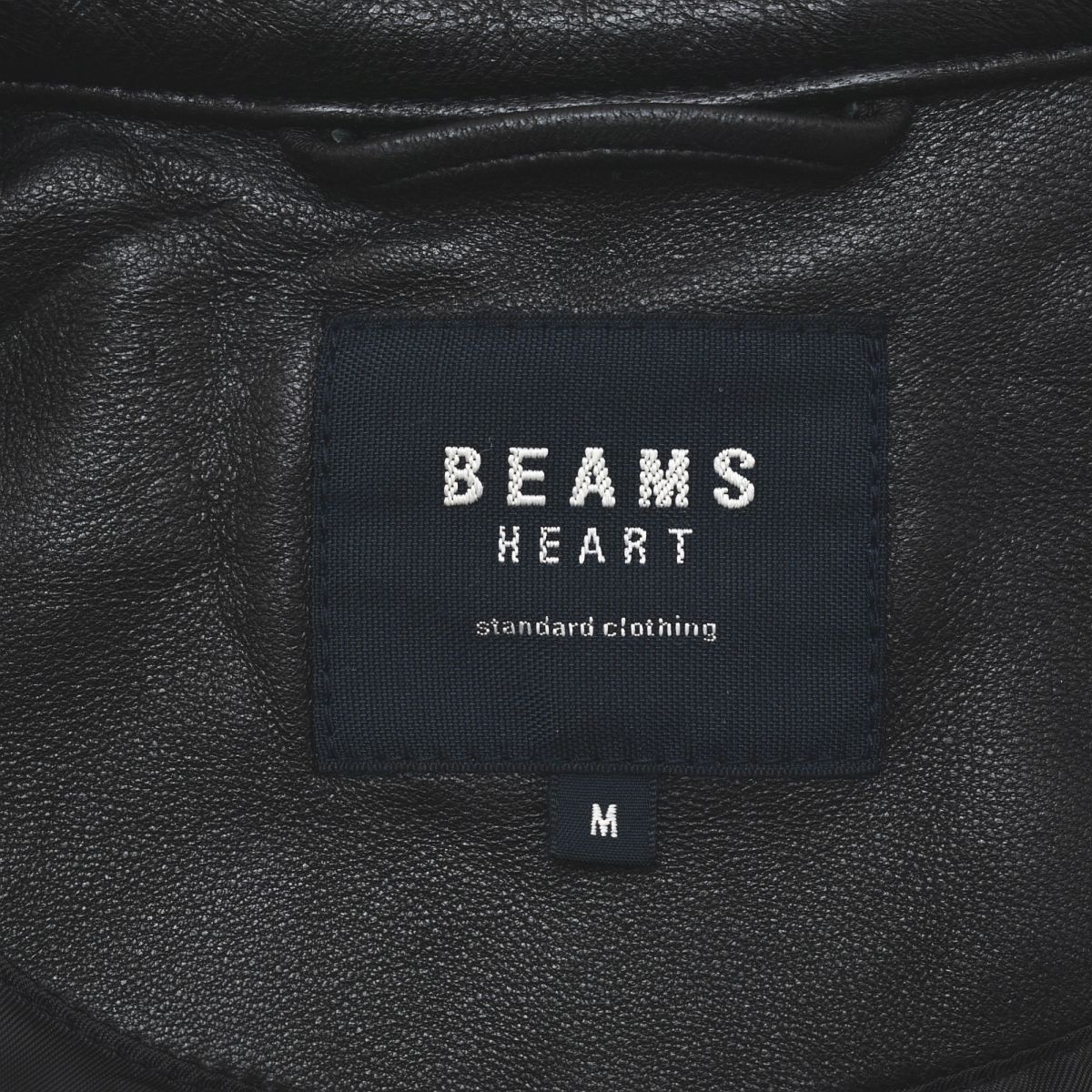本革】 ビームス ハート BEAMS HEART 羊革 ラム レザー シングル