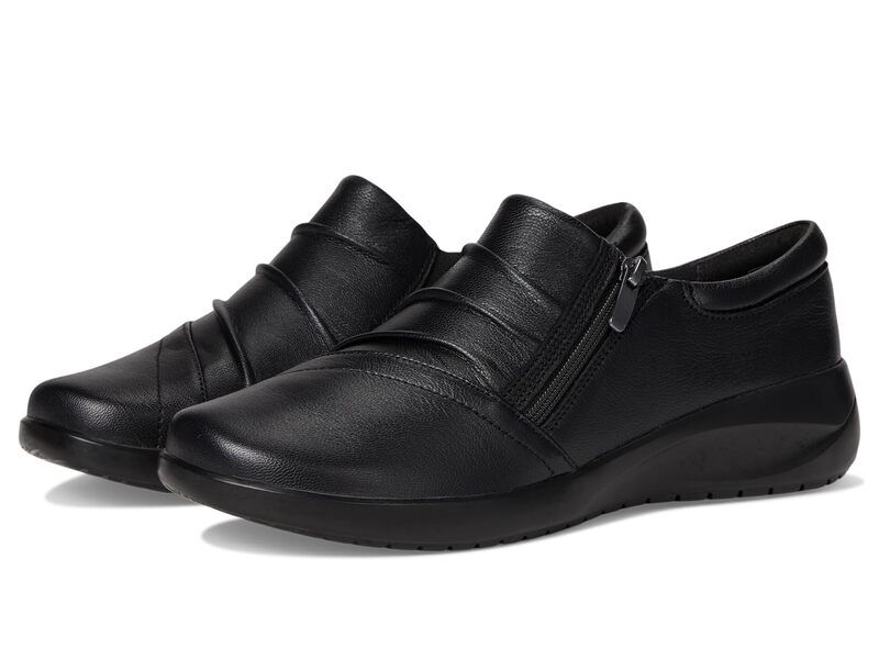 クラークス レディース シューズ スリッポン・ローファー Clarks Kaetlyn Mila Black Leather ブラック 18,235円