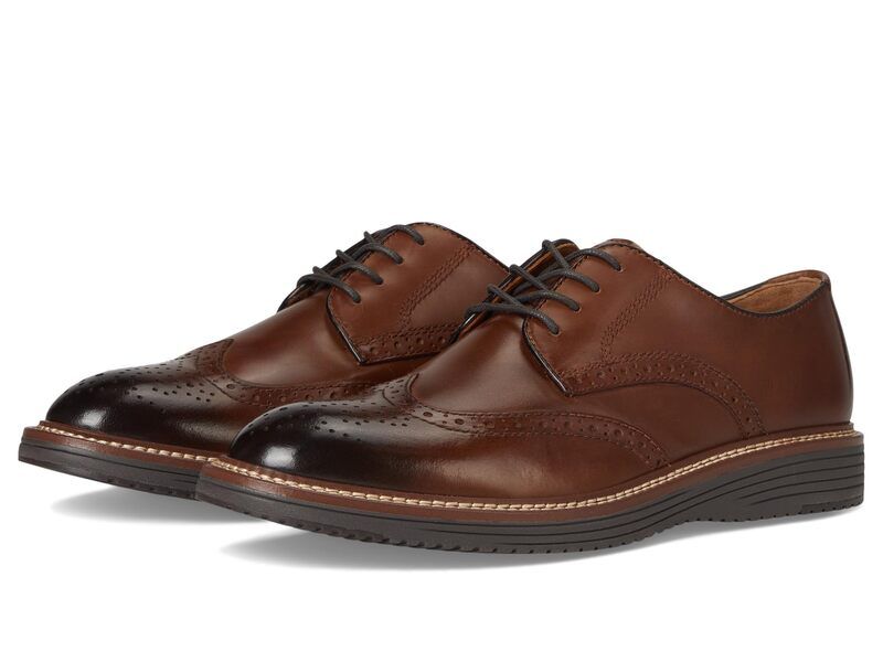 ジョンストンアンドマーフィー メンズ シューズ オックスフォード ウィングチップ Johnston Murphy Upton Wingtip Tan Full Grain タン