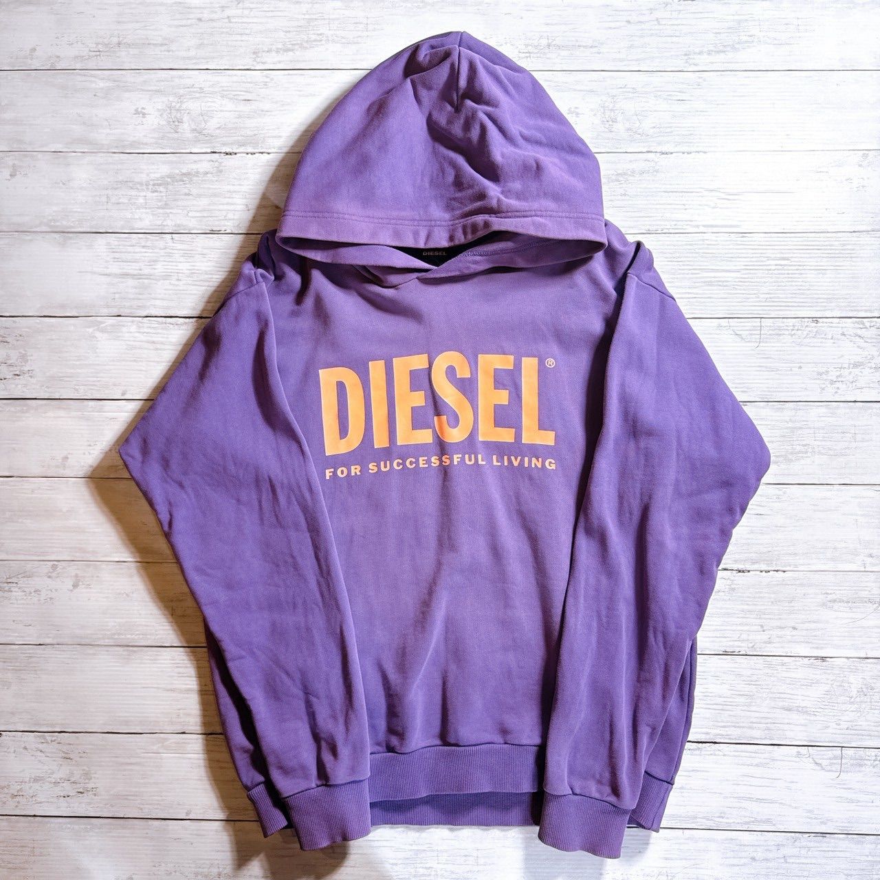 レディース ディーゼル DIESEL パーカーワンピース ロング XS 紫 