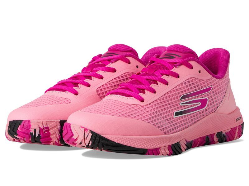 スケッチャーズ レディース シューズ スニーカー SKECHERS Go Train Arch Fit Viper Court Pro Pickleball Pink ピンク