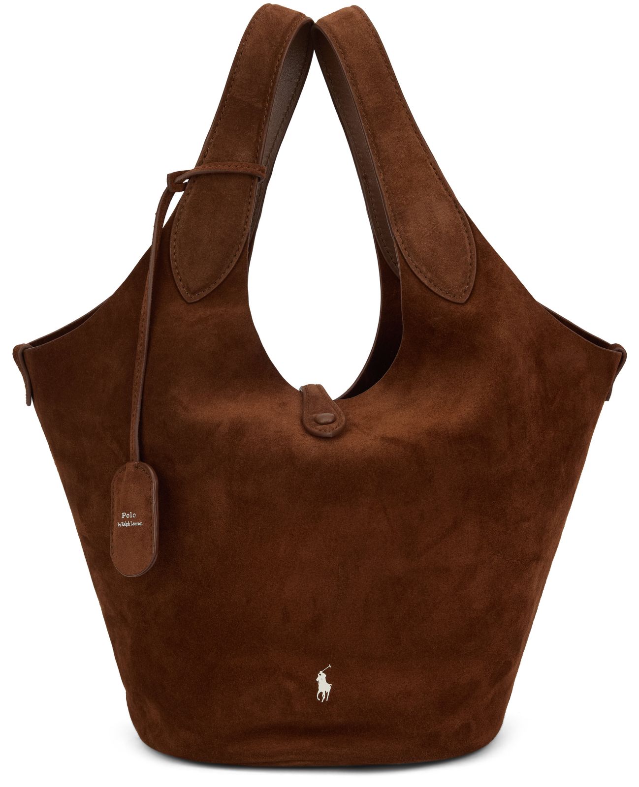 【新品・最安値】Polo Ralph Lauren Suede leather tote bag ハンドバッグ TU V428P23824_002