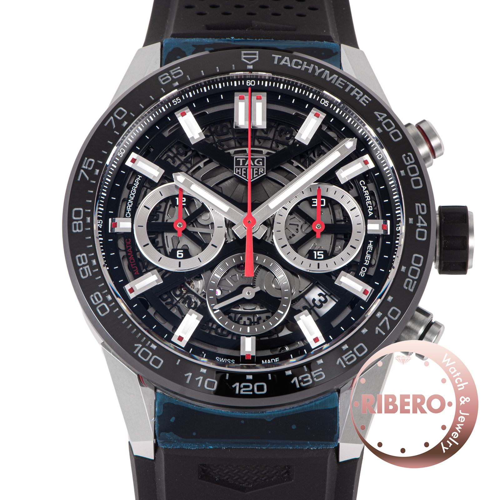 TAG HEUER タグホイヤー カレラ キャリバー ホイヤー02 クロノグラフ CBG2010.FT6143 ステンレススチール【中古】