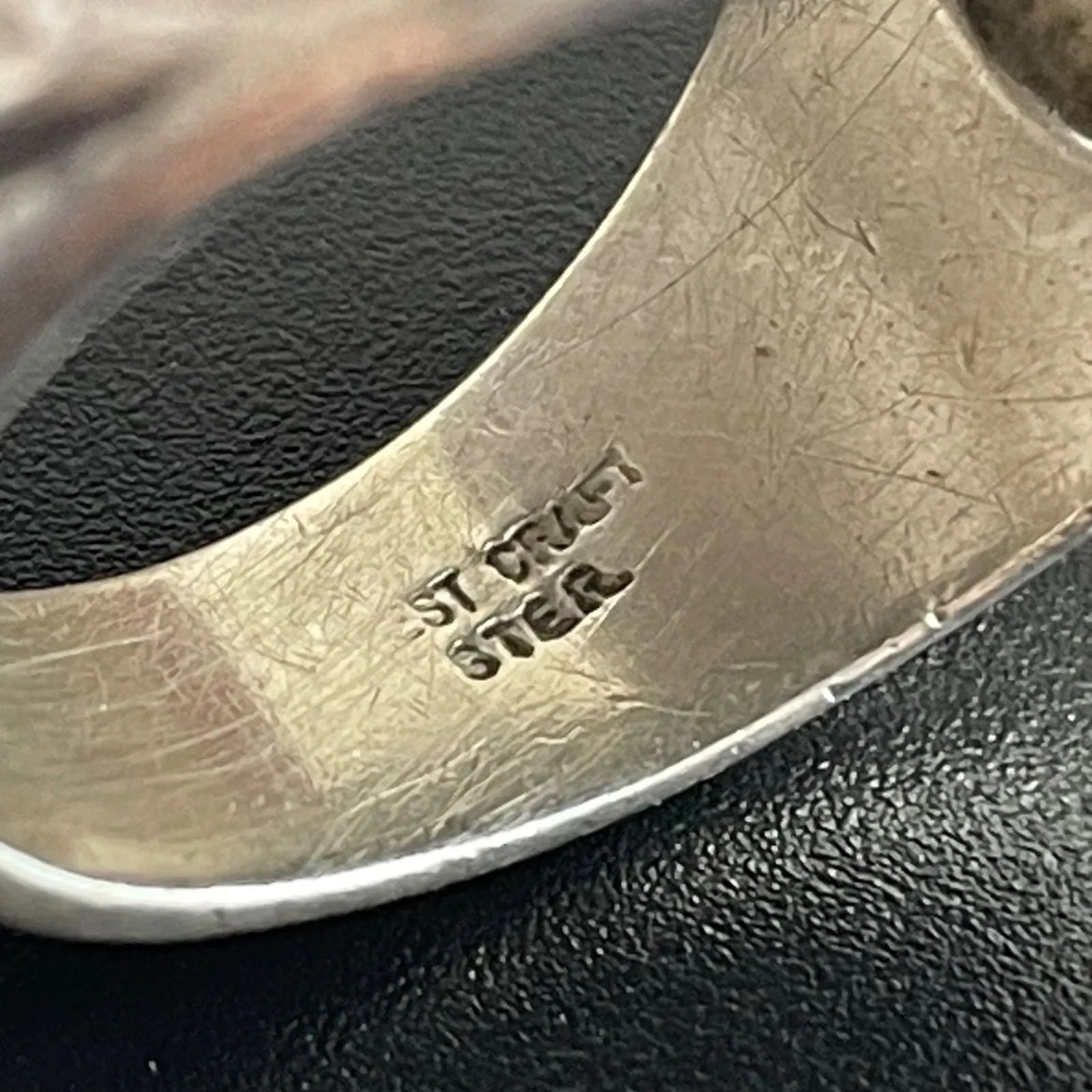 ST CRAFT　USMC アメリカ海兵隊 シルバー リング STER刻印 約22.5号　硫黄島 Tun Tavern EGA 刻印 ヴィンテージ ミリタリーリング 指輪　Vintage Military Ring