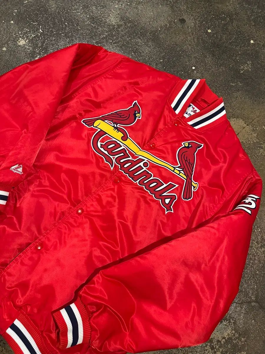 ヴィンテージ 00s Majestic SAINT LUIS(セントルイス) Cardinals ベースボール ジャケット