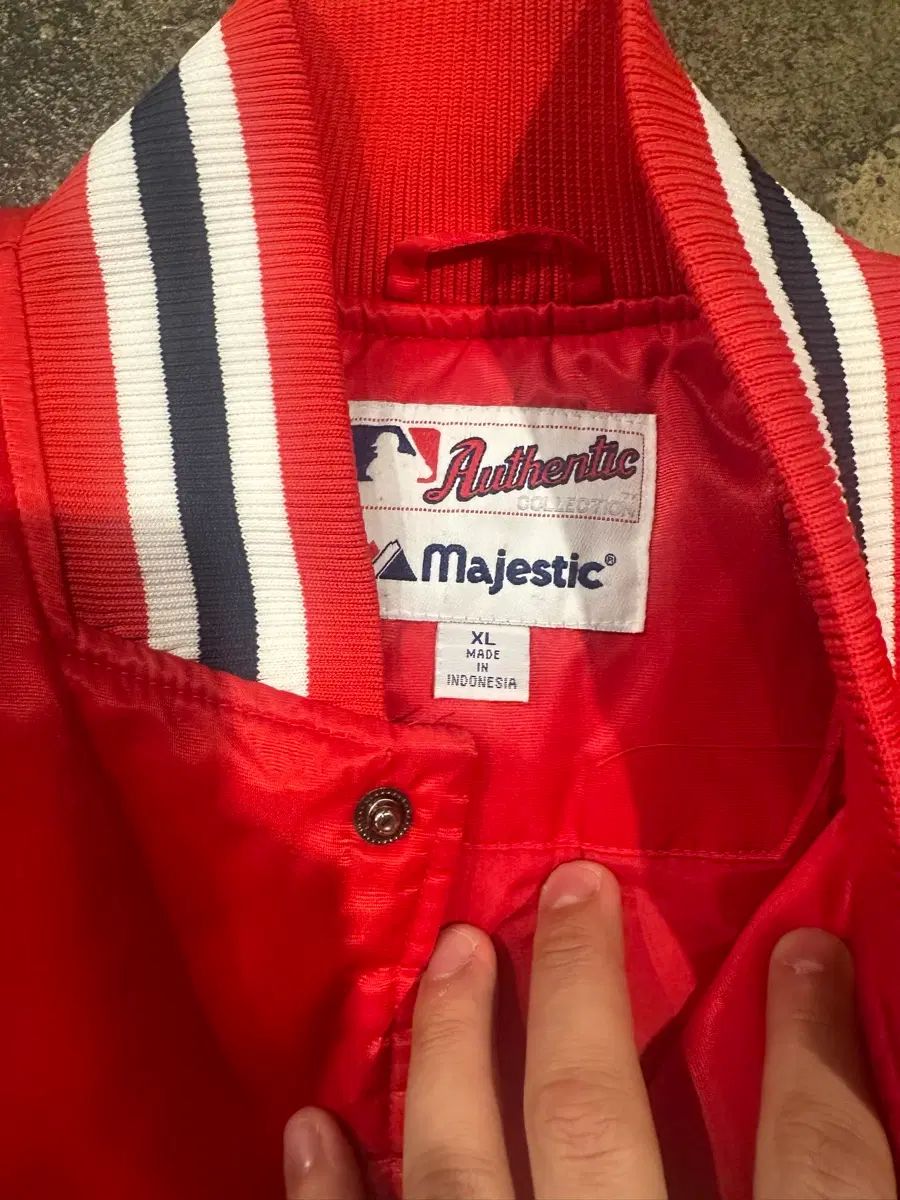 ヴィンテージ 00s Majestic SAINT LUIS(セントルイス) Cardinals ベースボール ジャケット