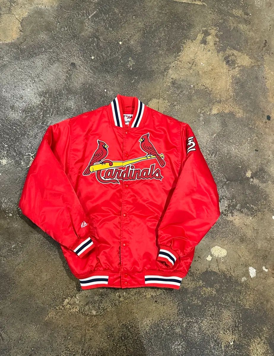 ヴィンテージ 00s Majestic SAINT LUIS(セントルイス) Cardinals ベースボール ジャケット