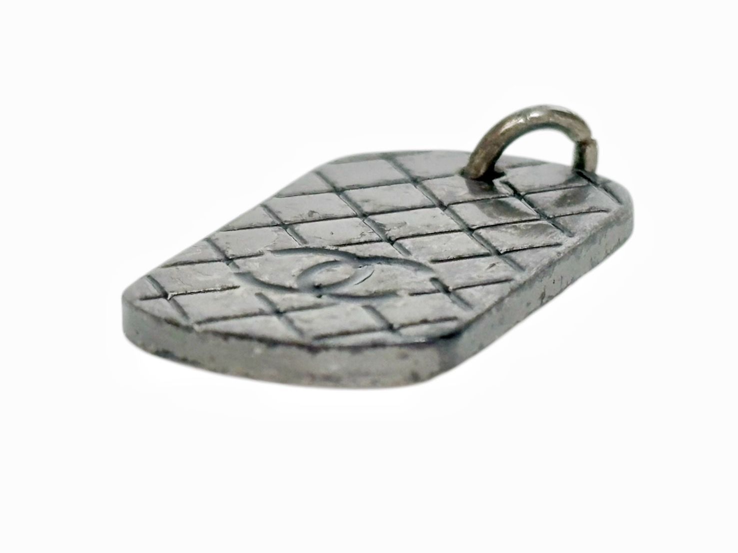 シャネル マトラッセ ココマーク ドッグタグ ペンダントトップ CHANEL ヴィンテージ ネックレスヘッド HS260831