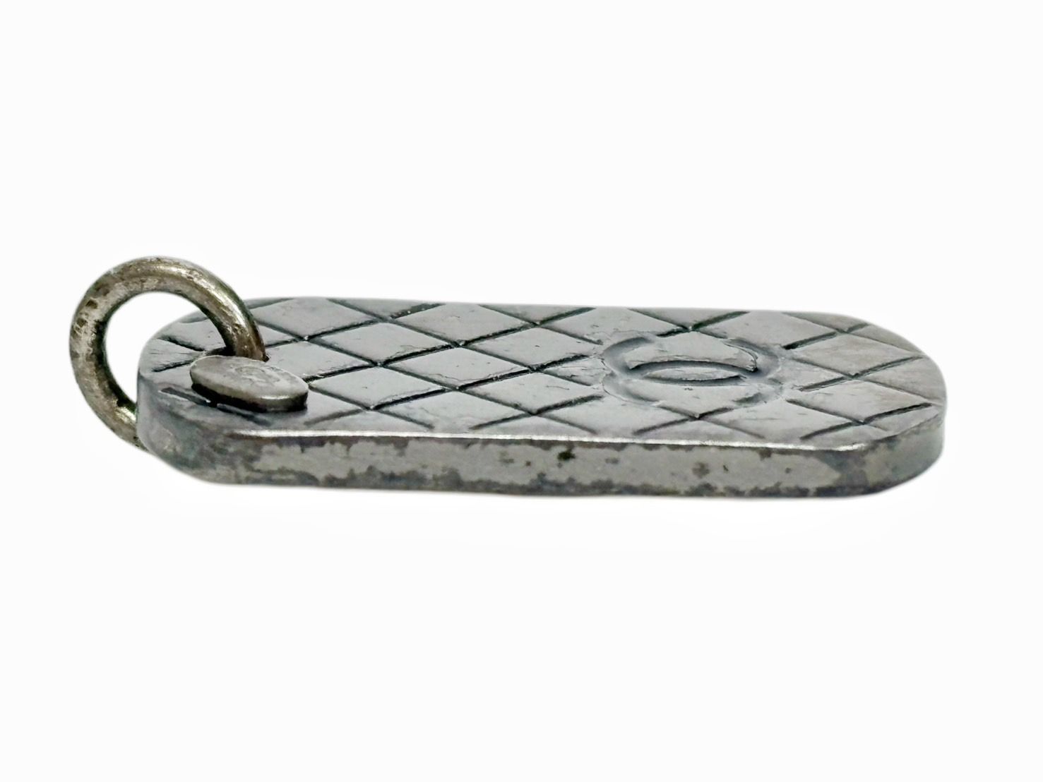 シャネル マトラッセ ココマーク ドッグタグ ペンダントトップ CHANEL ヴィンテージ ネックレスヘッド HS260831