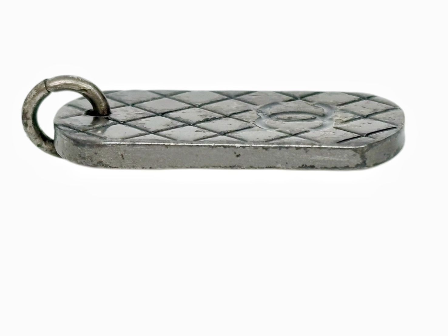 シャネル マトラッセ ココマーク ドッグタグ ペンダントトップ CHANEL ヴィンテージ ネックレスヘッド HS260831