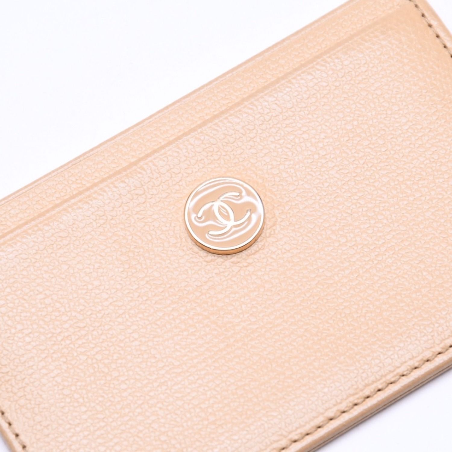 CHANEL シャネル カードケース 10番台 ココマーク ボタン キャビア