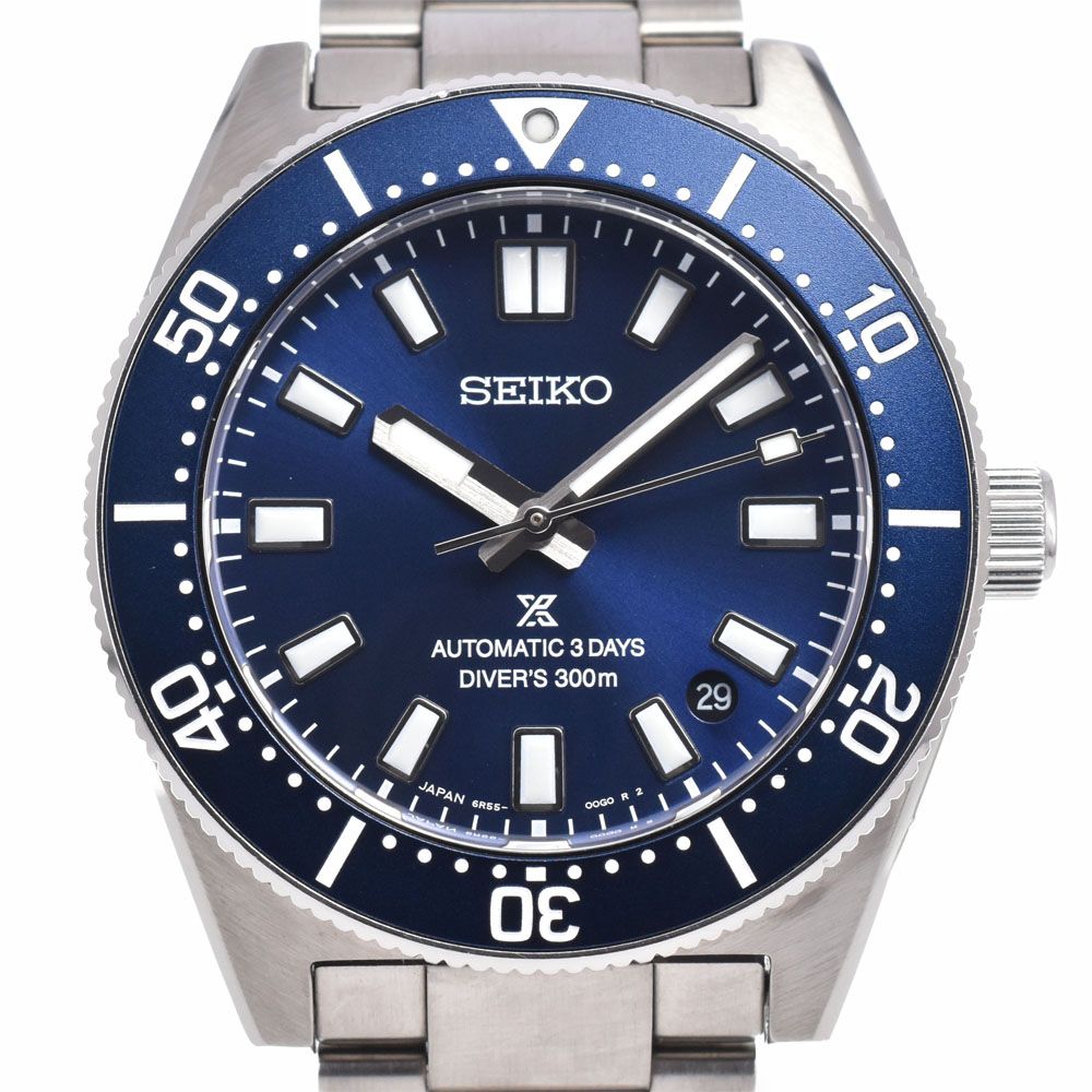 セイコー SEIKO SBDC195/6R55-00G0 プロスペックス ダイバースキューバ デイト ブルー 自動巻き メンズ 美品 腕時計 G#149928 77,110円