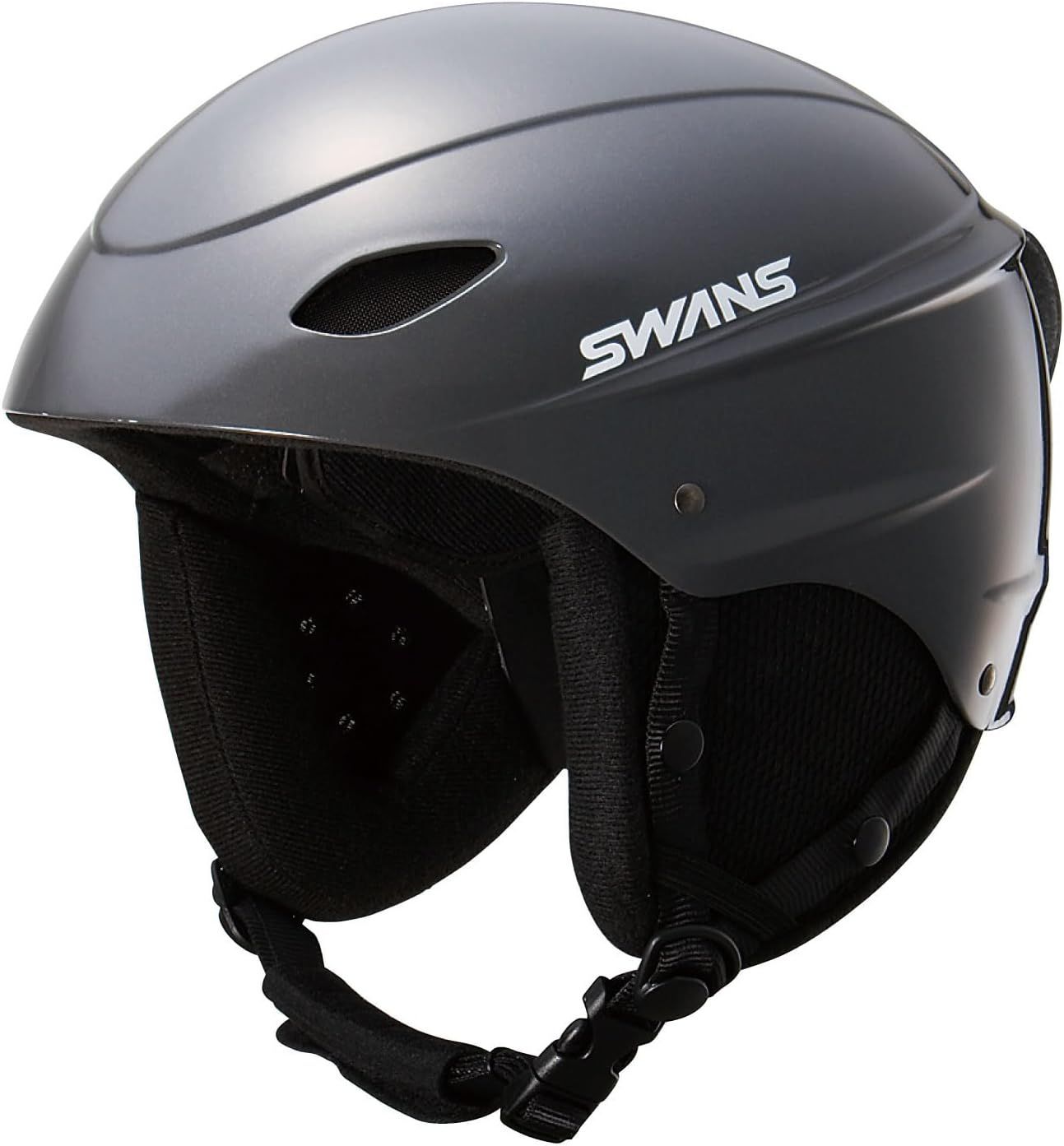 SWANS(スワンズ) スキー スノーボード ヘルメット H-451R GMR ガンメタリック Lサイズ 58cm-64cm 530g 大人用