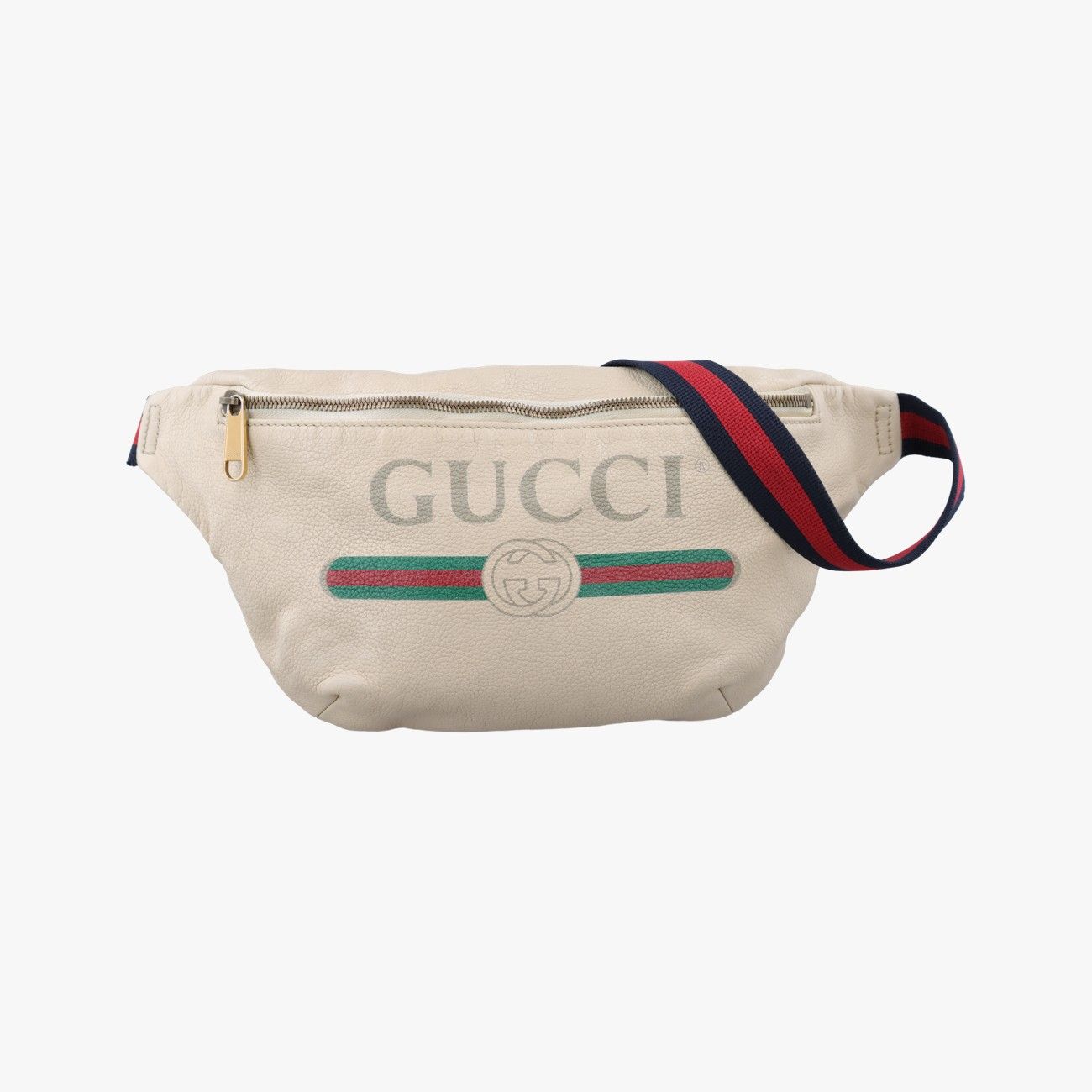 グッチGucciグッチプリント ホワイト レザー 493869 F024036835