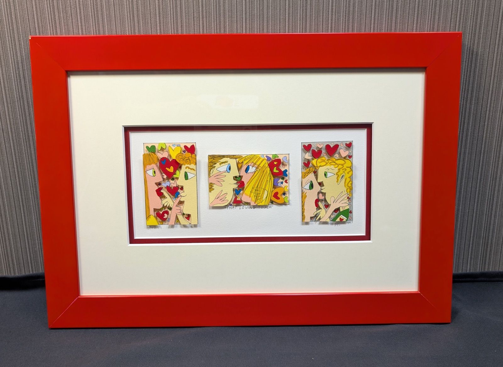 James Rizzi(ジェームスリジィ)アート(サイン入り) レア作品 3Dシルクスクリーン 作家直筆サイン ジェームス・リジィ