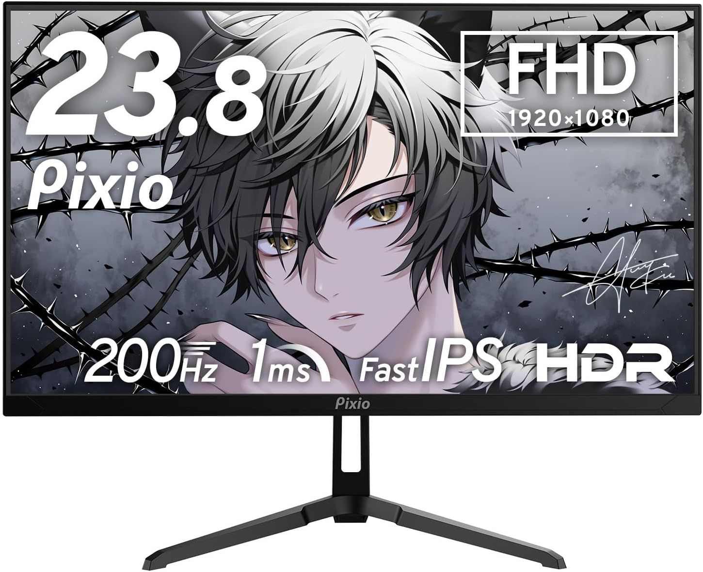 未開封 Pixio PX248Wave ブラック 24インチ FHD 200Hz ++925790 11,060円