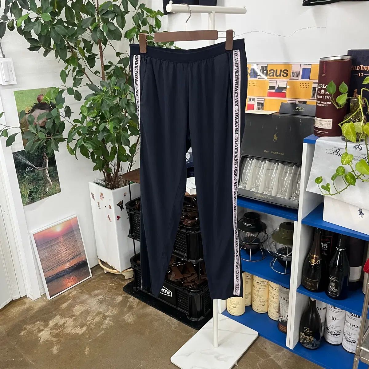ZADIG&VOLTAIRE ザディグ・エ・ヴォルテール サイド ロゴ ビスコース 밴딩 パンツ 38 11,552円