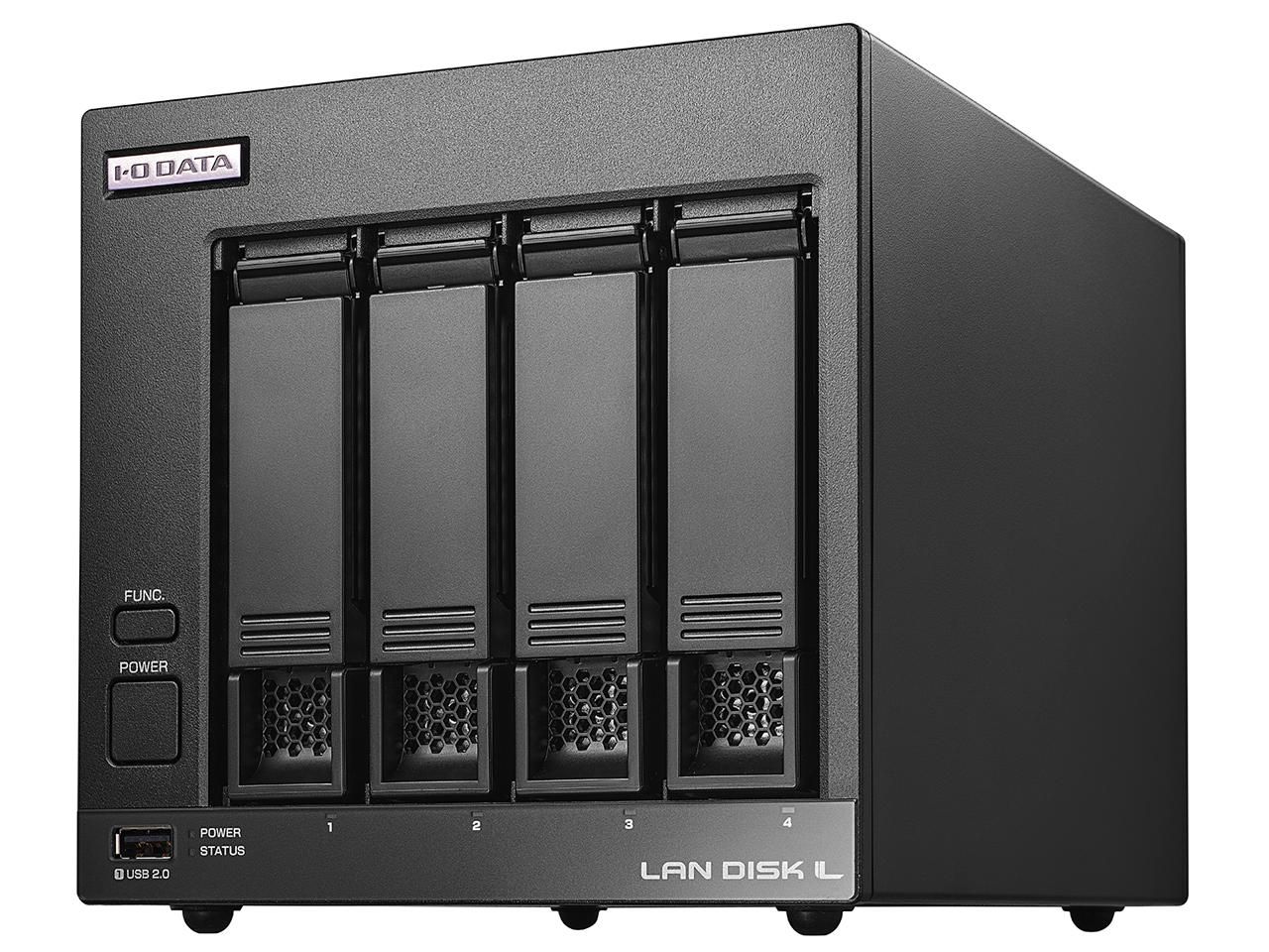 【新品・2営業日で発送】IODATA アイオーデータ 法人向け4ドライブNAS 3年保証4TB(HDL4-LV04B)