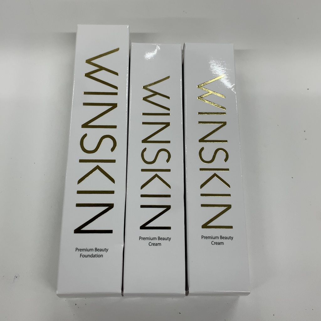 A3442 K 【お得クーポン配布中】WINSKIN プレミアムビューティーファンデーション 20g／薬用ACクリームCN 22g 2個 計3点セット