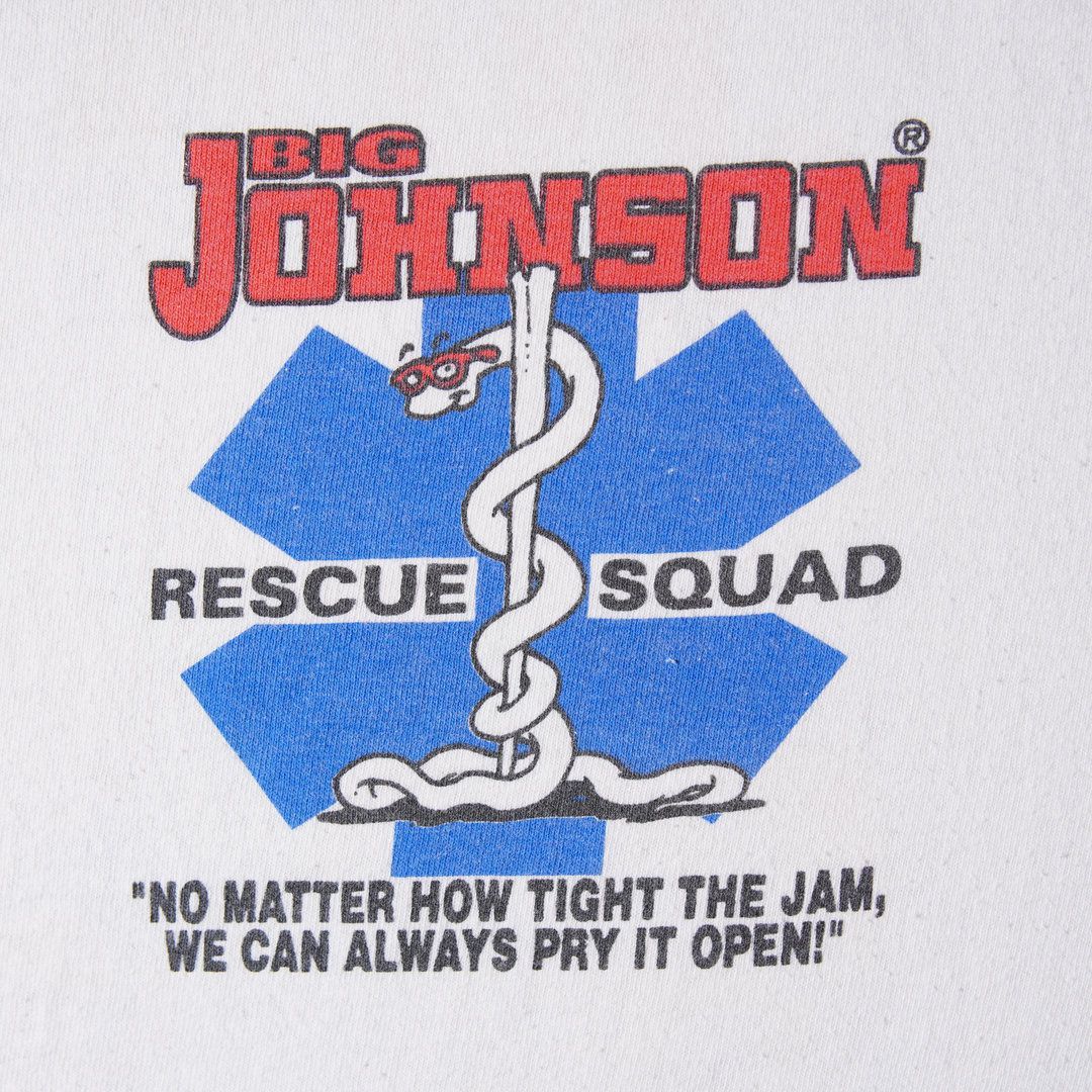 90s USA製 ビッグジョンソン BIG Johnson Tシャツ XL ホワイト