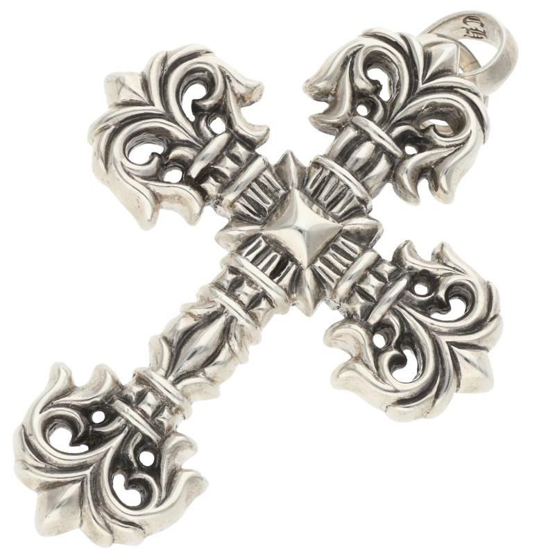 クロムハーツ FILIG/CROSS-SM W/BALE/フィリグリークロスS Wベイル/シルバーネックレストップ メンズ 378,828円
