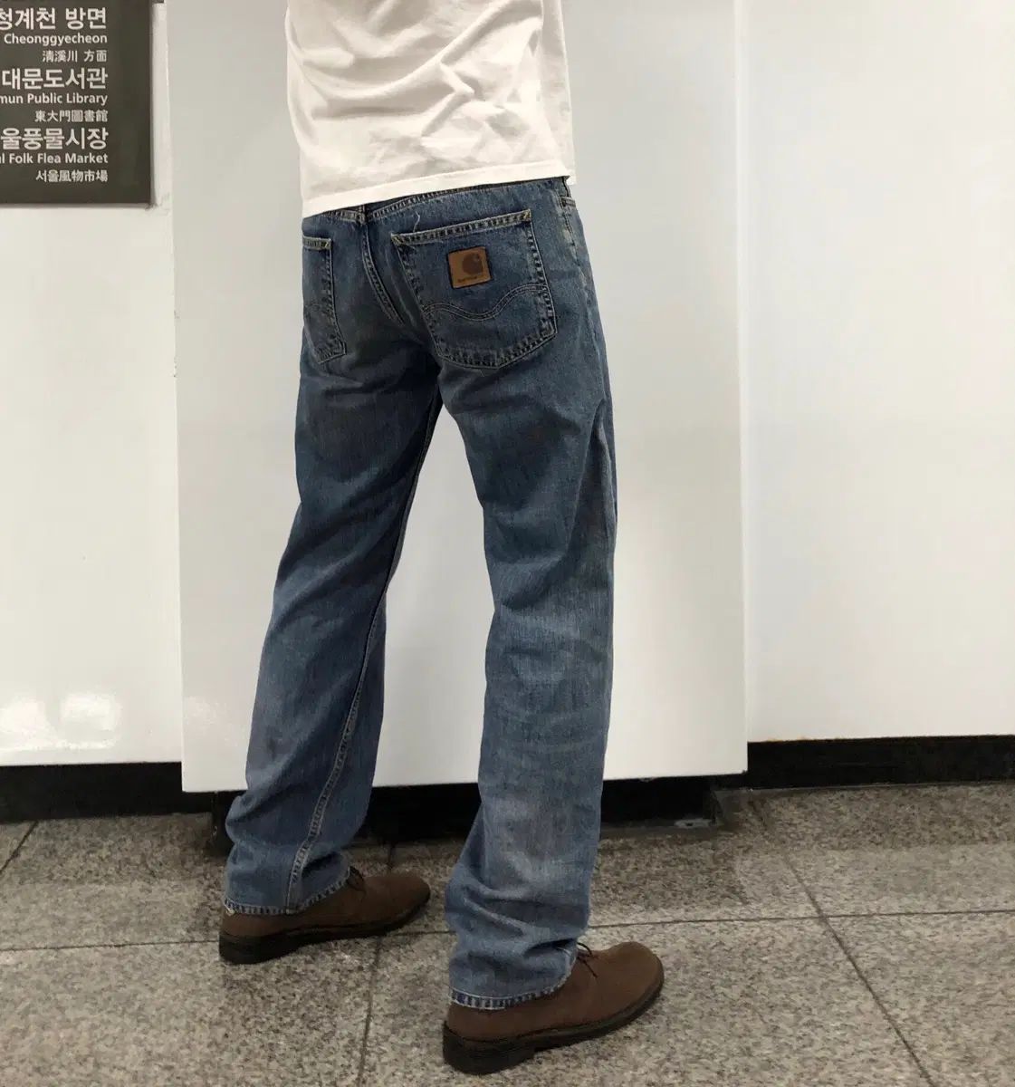 カーハート wip 正規品 パッチ デニムパンツ