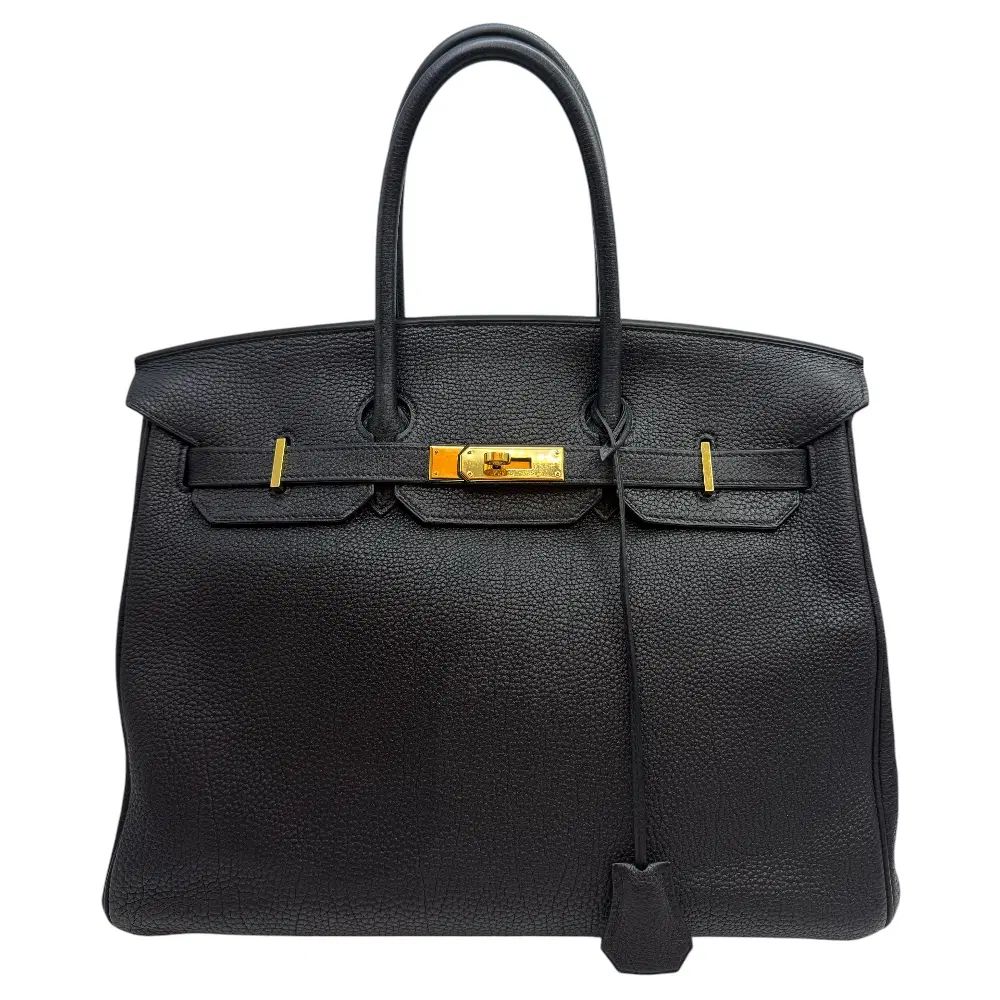 エルメス バーキン 35 トートバッグ トゴ ブラック ゴールド金具