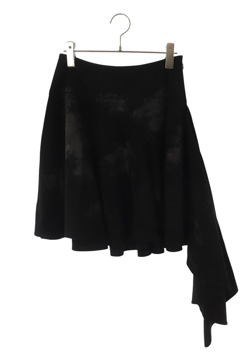 リミフゥ PAINTED DENIM FLARED SHORT SKIRT LP-S05-008 フラワープリントデニムスカート レディース 2