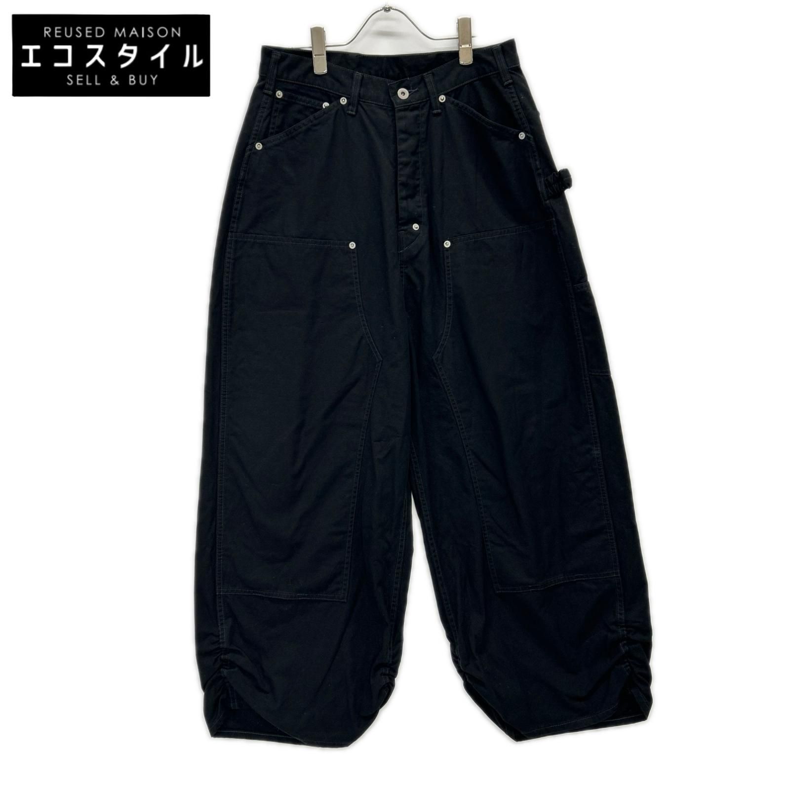 refomed　リフォメッド　REPT-042 ブラック FRESH MAN DOUBLE KNEE PANTS　2