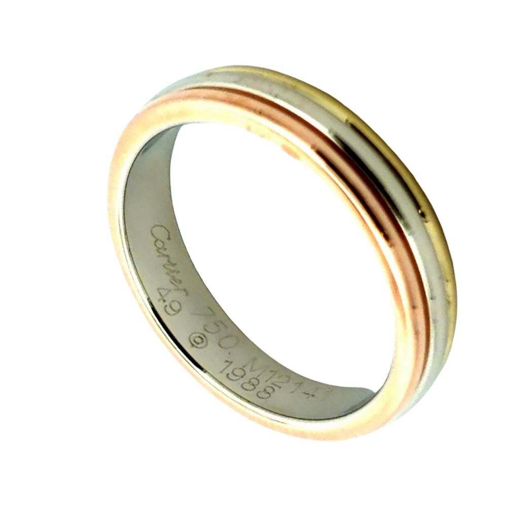 カルティエ Cartier ヴァンドーム ルイ カルティエ リング 指輪 #49 K18YG 4.1g K18WG K18PG 3カラー イエロー ピンク ホワイト レディース【中古】 75,900円