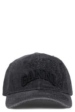 【新品・最安値】GANNI Cap with visor with embroidery その他帽子 TU VB3020214_055