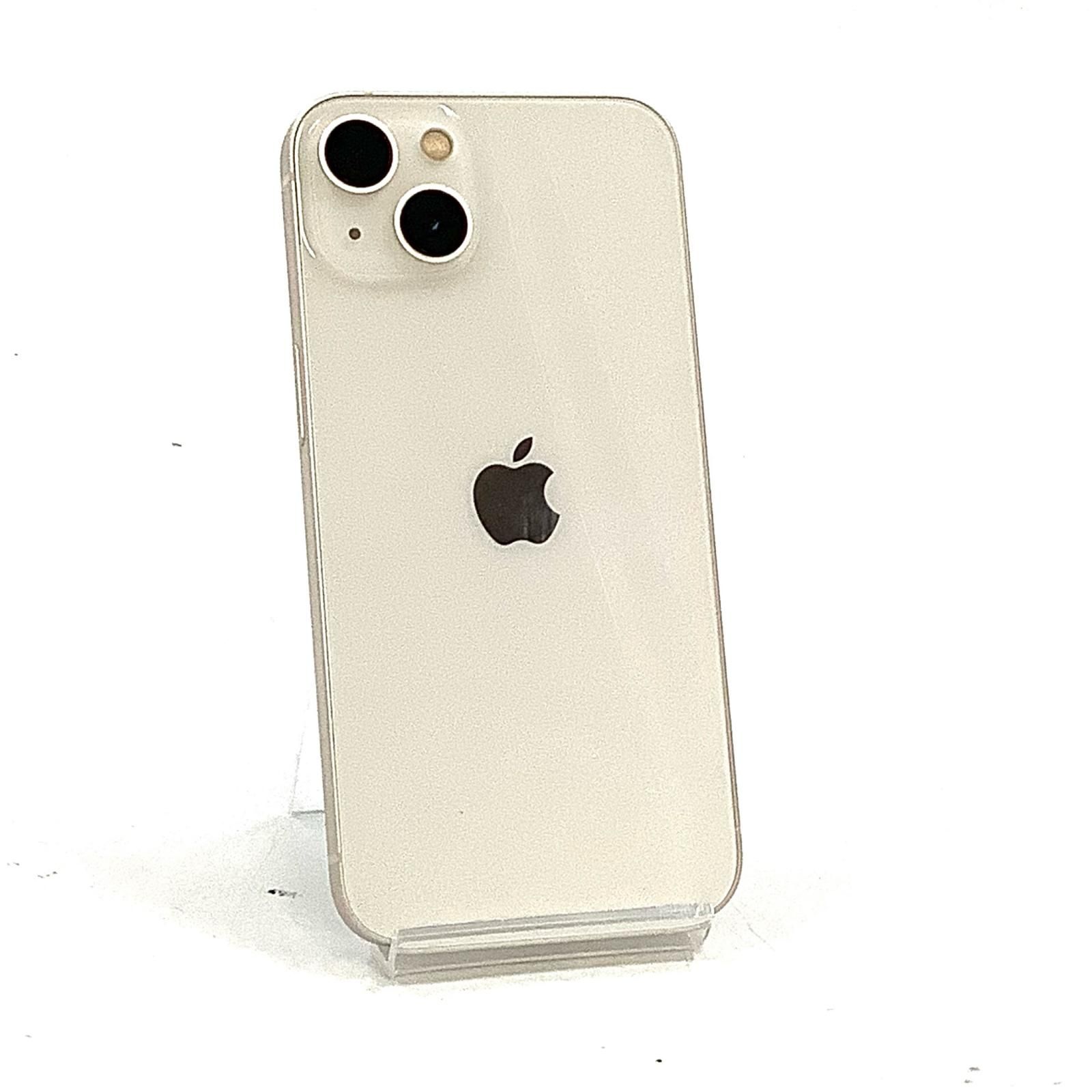 【全額返金保証】【最速発送】 iPhone 13 128GB スターライト 楽天モバイル 動作確認済 78%