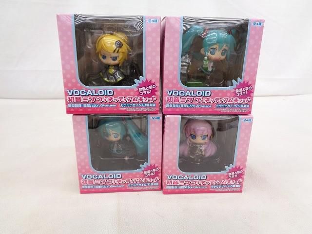 【未開封】 フィギュア VOCALOID 初音ミク ヴィネッティアムキュート 悪ノ娘 桜ノ雨 巡姫舞踊曲 ぽっぴっぽー 全4種セット
