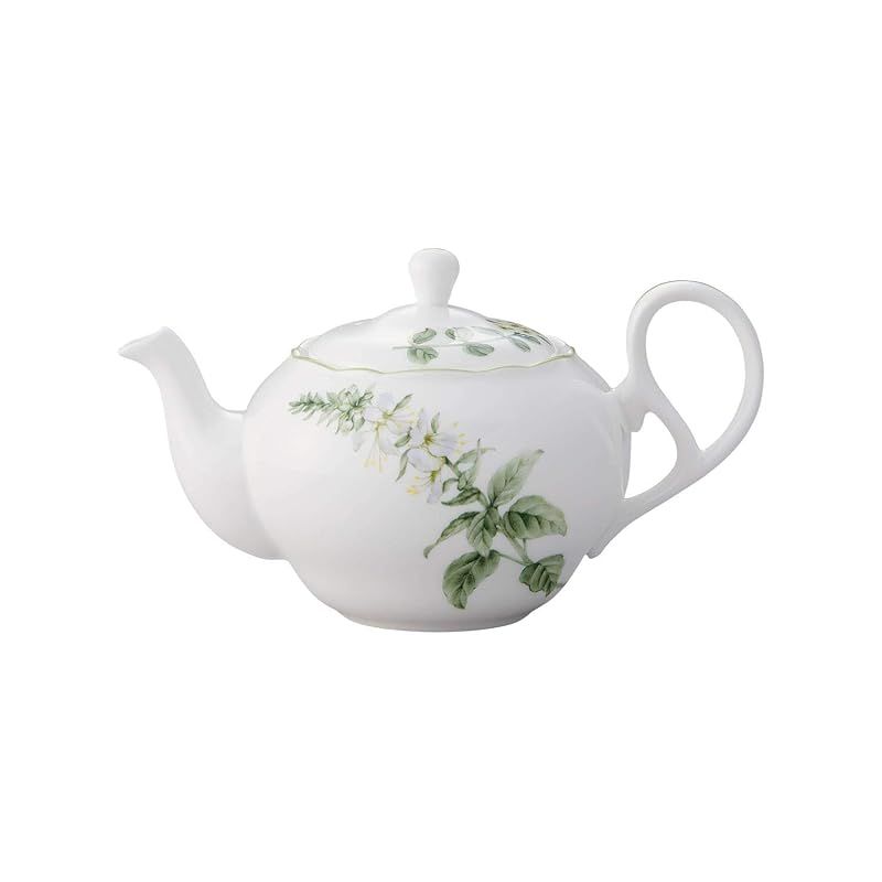 【新品】 Noritake ノリタケ ティー ポット (茶こし付) 600cc イングリッシュハーブズ 電子レンジ対応 1個 ボーンチャイナ T97863/4942 1