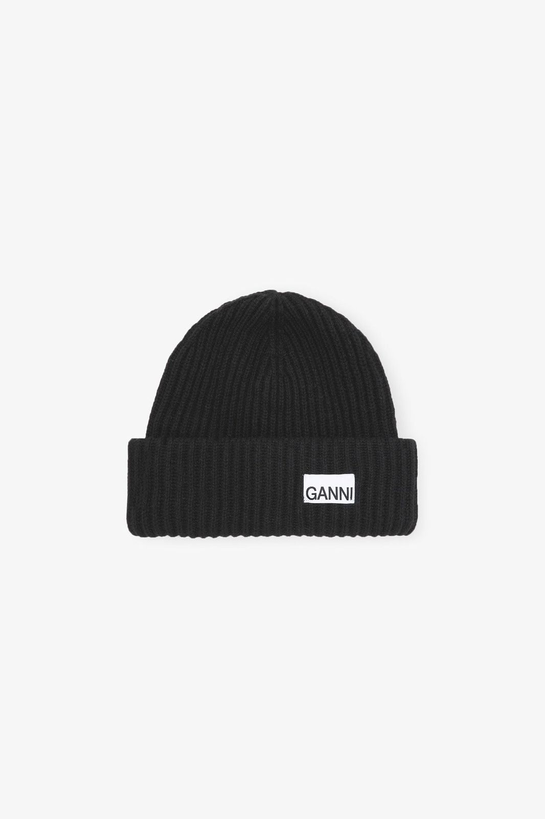【新品・最安値】GANNI Ribbed knit beanie その他帽子 TU VA4429_099